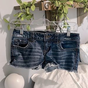 Denim Jean Boody Shorts Cutoffs Flirty Refuge Womens 0